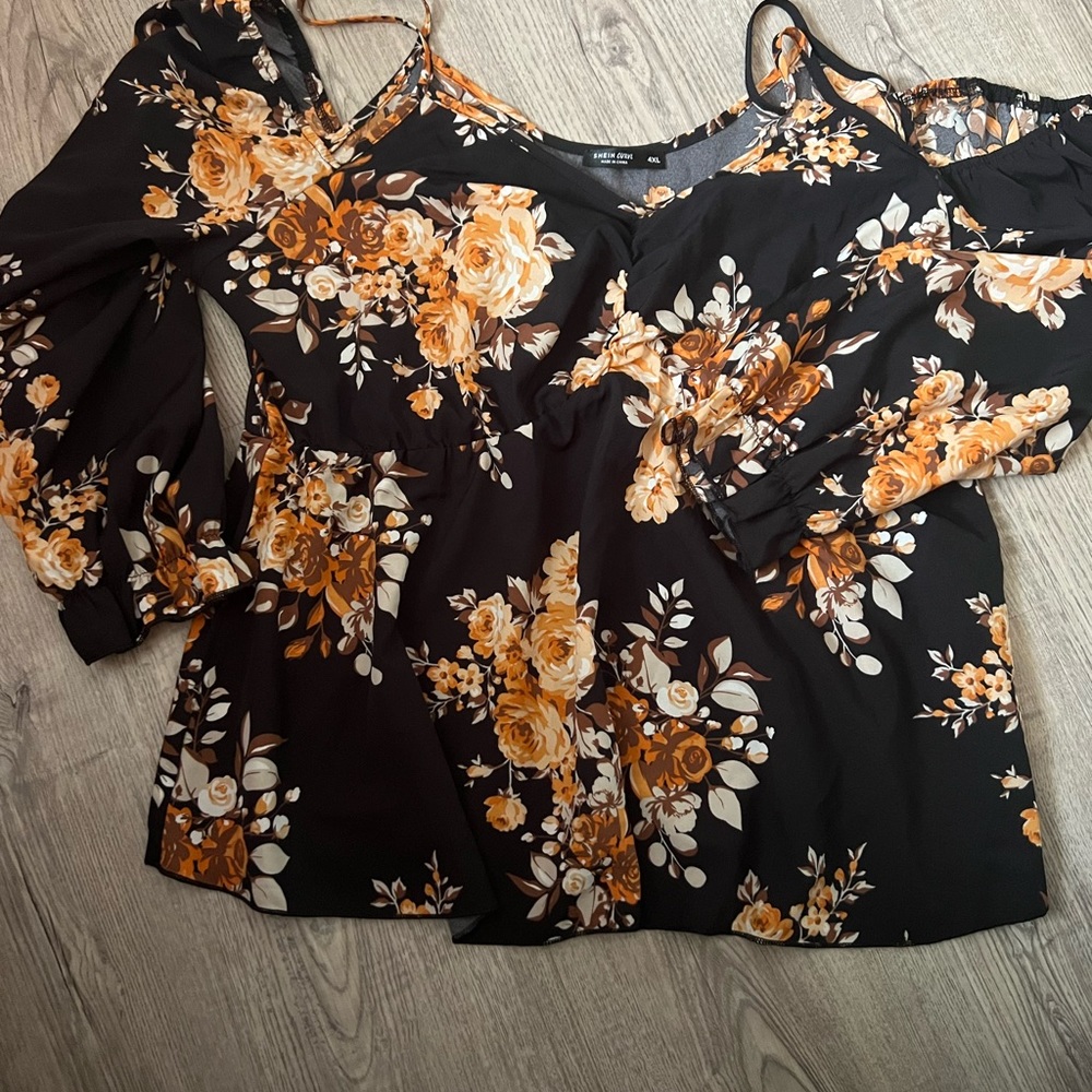 SHEIN curve 4x off shoulder shirt